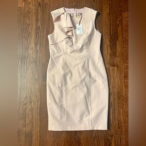 Ted Baker Pink Asymmetrical Sheath Dress